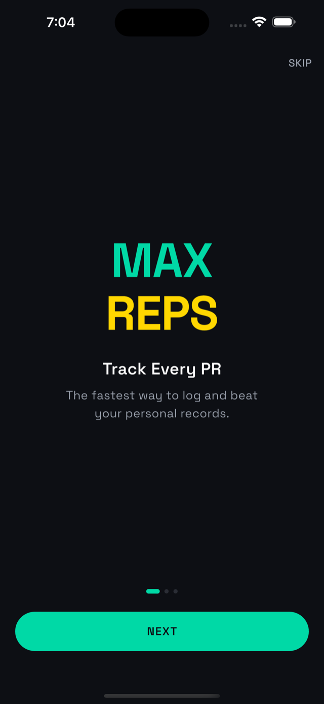 MaxReps — PR Tracker screenshot 2