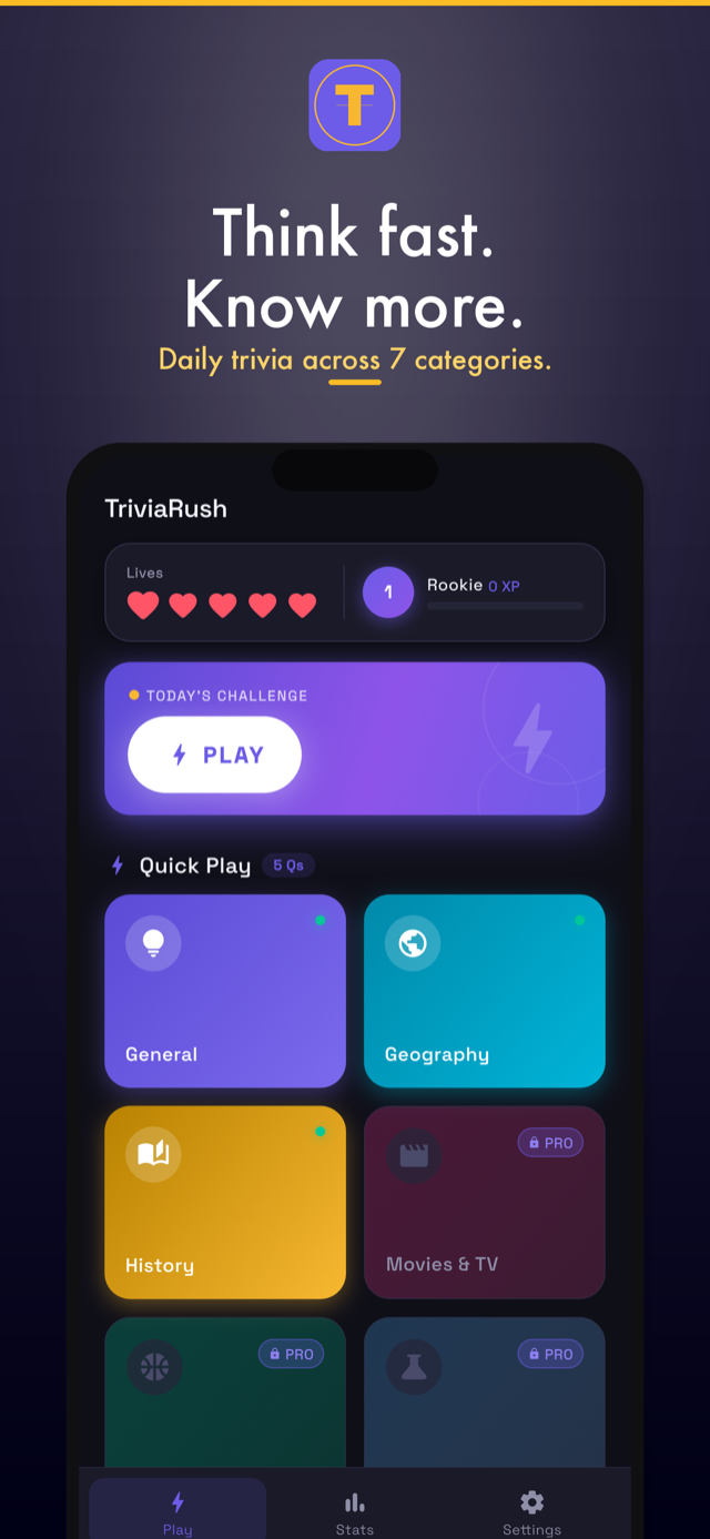 Trivia Rush Today screenshot 1